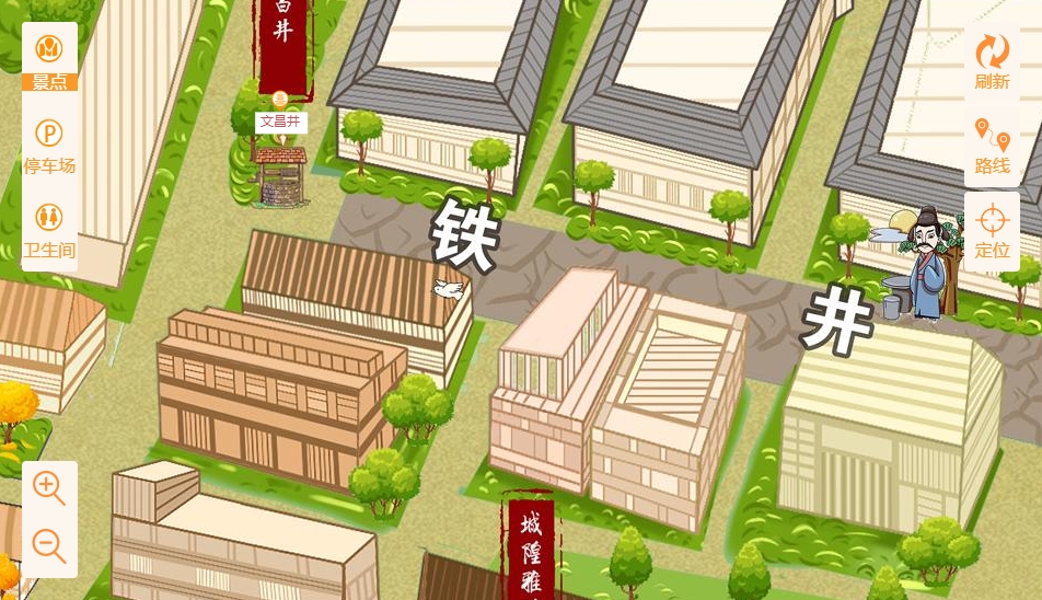 大观智慧景区：手绘地图与语音导览的完美融合